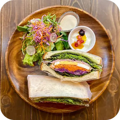 サンドイッチのモーニング